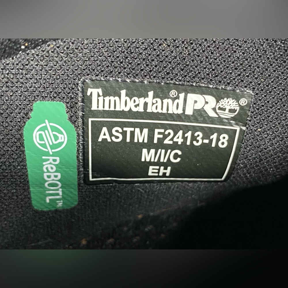 Timberland PRO Men's Black Leather Work Sneakers - Picture 9 of 9